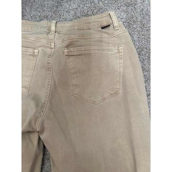 Risen High Rise Women's Distressed Jeans in Sand, 7/28 - Picture 8 of 9